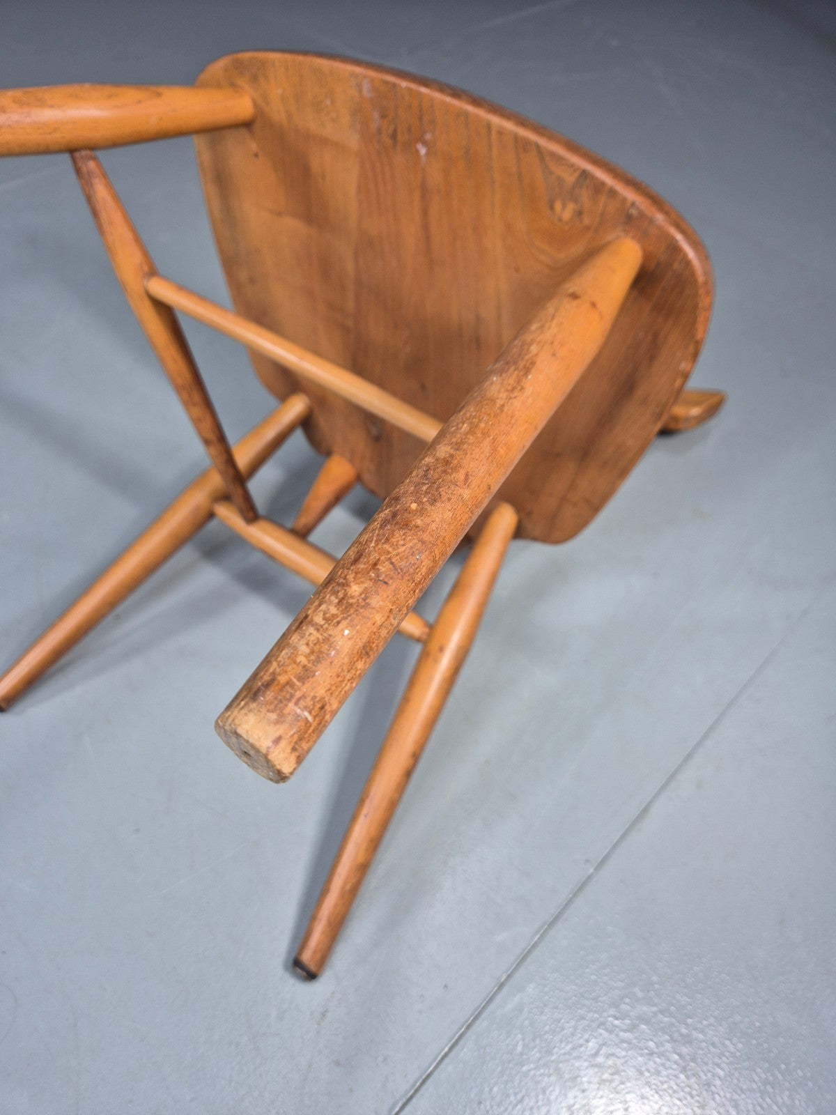 Ercol Stacking Chair Junior Elm and Beech 1960s Retro EB11422 MDIN11