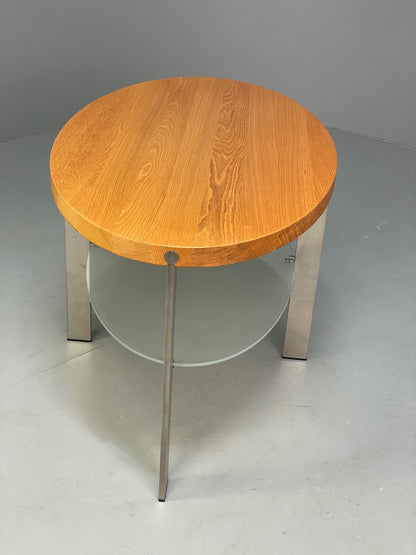 Danish Oval Coffee Table Oak Steel Designed By Ebbe Gehl Naver EB9509 MWOO - UKDK FURNITURE