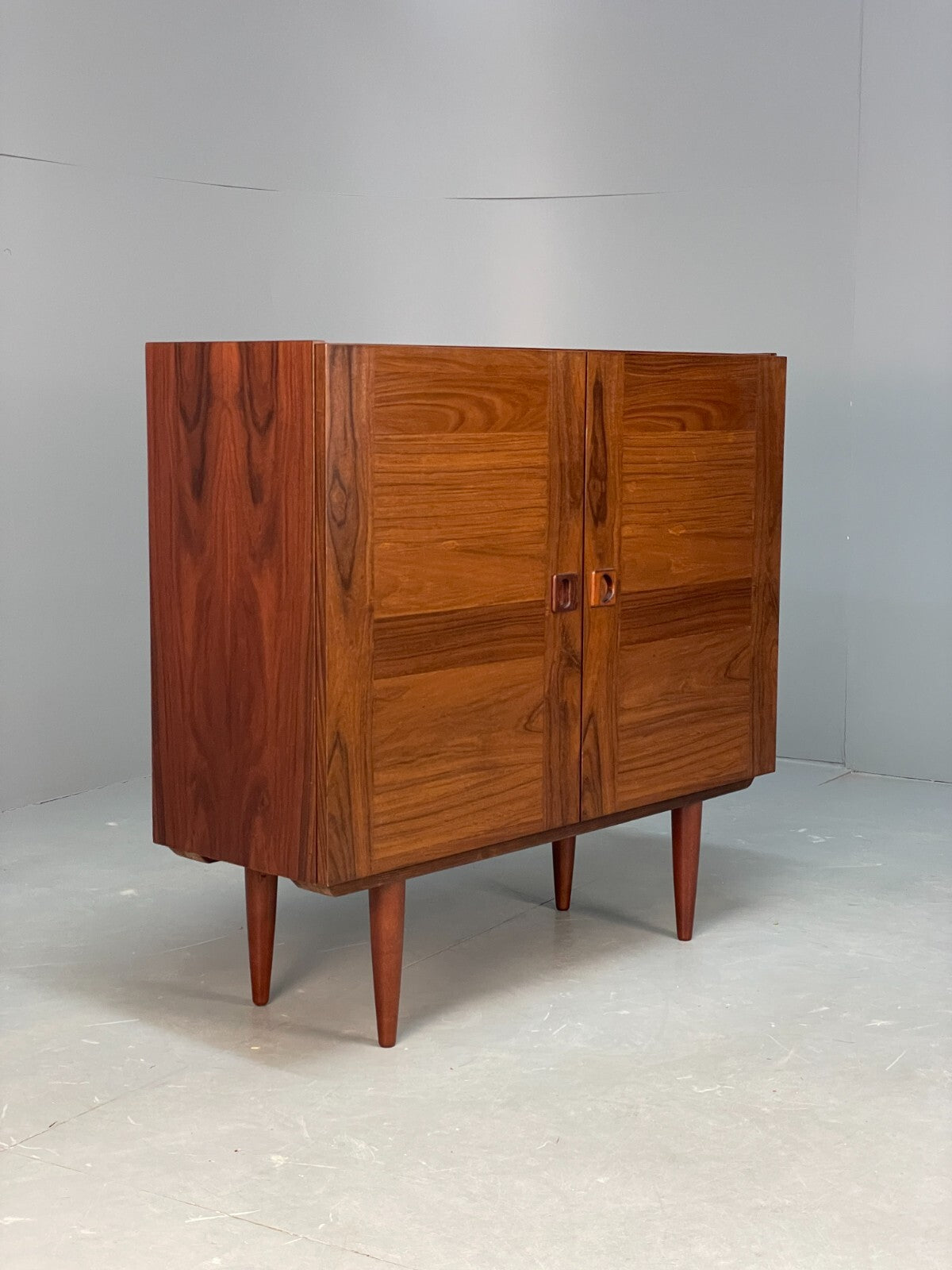 Vintage Danish Small Cabinet Adjustable Shelving Retro Mid Century EB9104 MWOO - UKDK FURNITURE