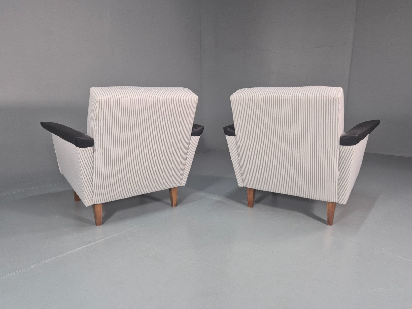 2 Mid Century Lounge Chairs Vintage Danish 1950s New Upholstery  EB10982 MNOR8