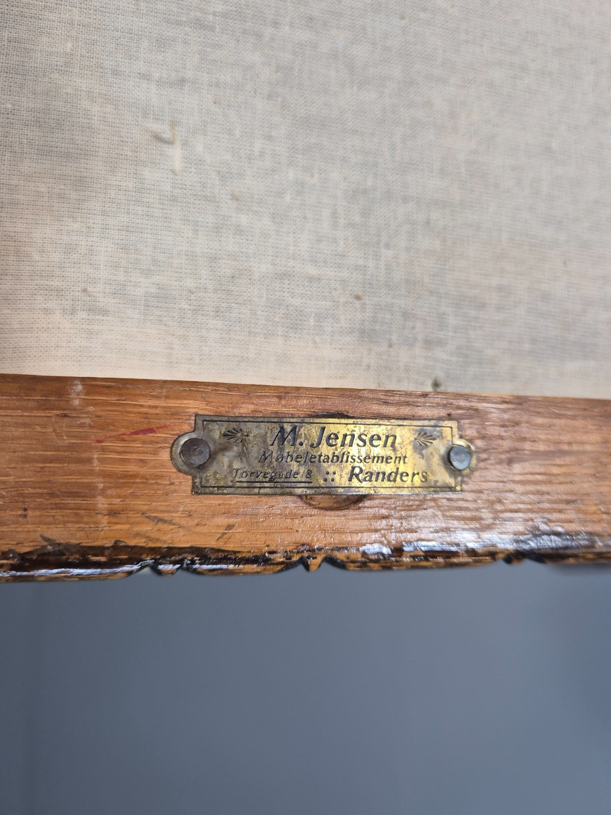 Antique Scandinavian Lounge Chair Regency Stripe Upholstery 1900s EB10765 VCAR9