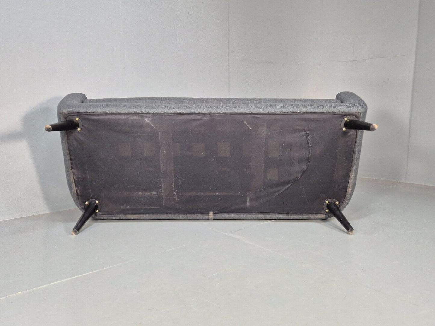 Vintage Made.Com Scandinavian style Sofa Charcoal Grey Retro EB8452 M3SS - UKDK FURNITURE