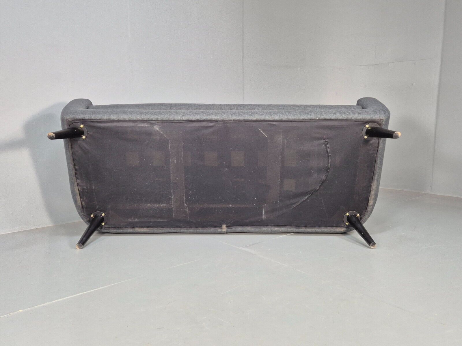 Vintage Made.Com Scandinavian style Sofa Charcoal Grey Retro EB8452 M3SS - UKDK FURNITURE