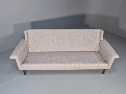 Fritz Hansen Three Seater Sofa by Arne Vodder New Upholstery MCM EB10970 M3SS6