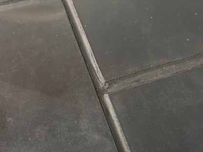 Vintage Tiled Coffee Table Danish 1980s Charcoal Grey Square EB10963 MWOO9