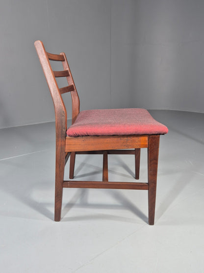 Danish Mid Century Dining Chair in Teak 1970s New Upholstery Retro EB11525 MDIN5