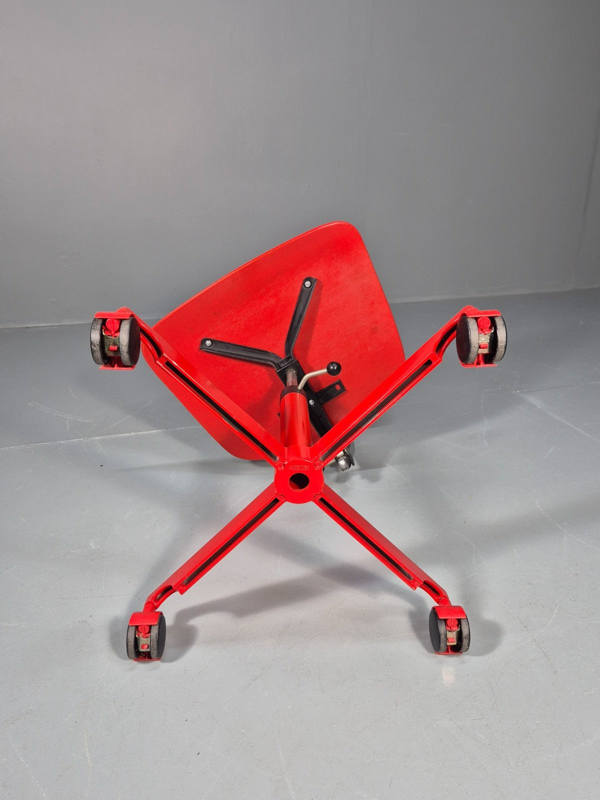 1960s Kevi Task Desk Chair Jorgen Rasmussen MCM Danish Retro Red EB10808 MSWI9