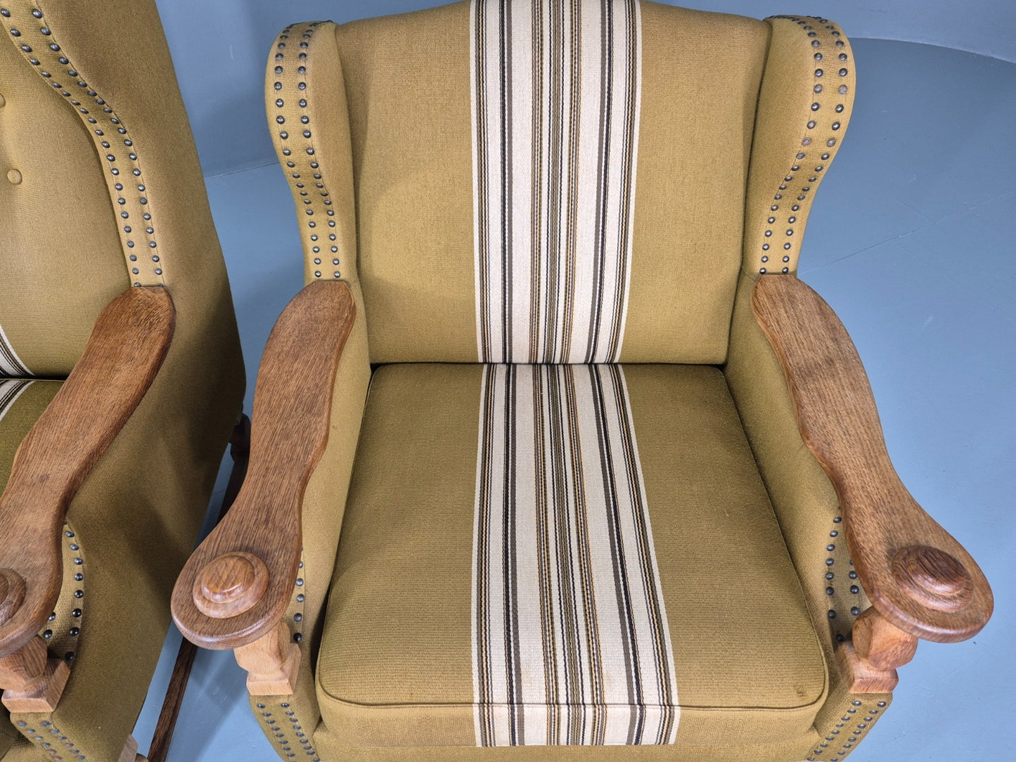 Kjaernulf Style high and Low Back Lounge Chairs 1970s Denmark Retro EB11310 MNOR8