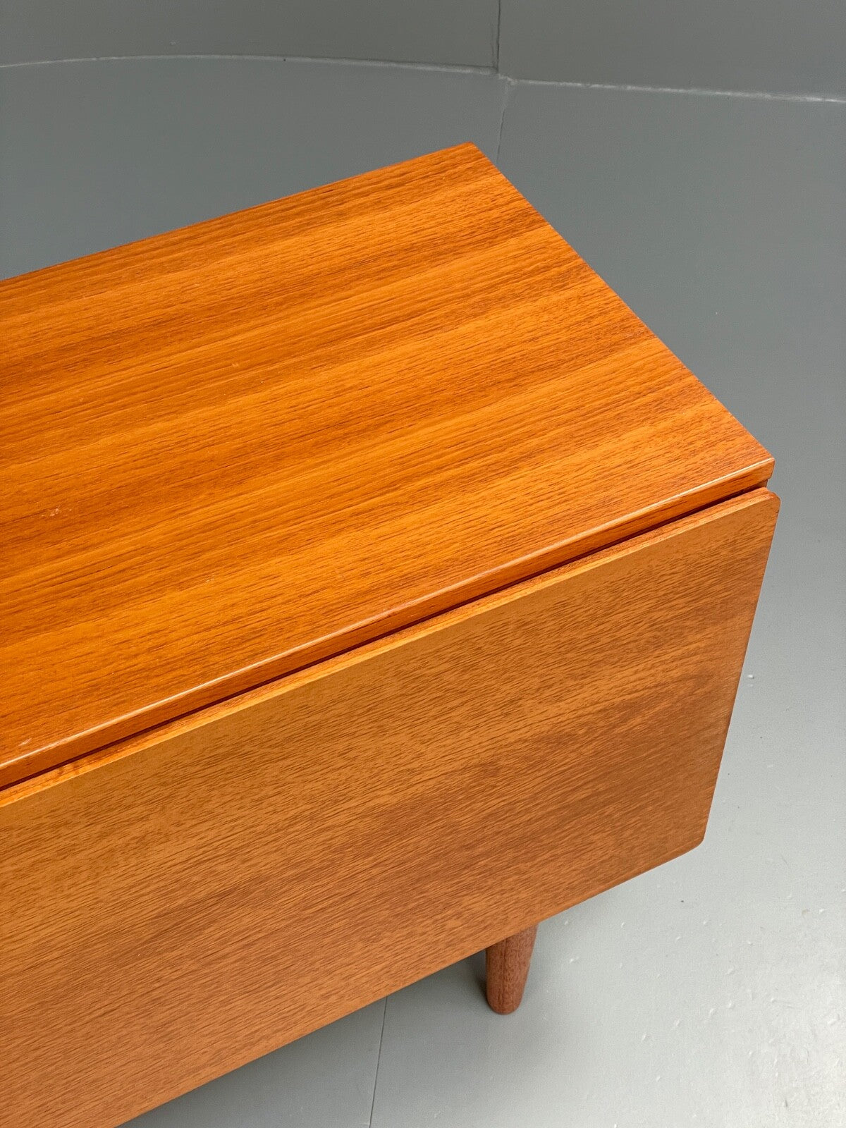 Vintage Teak Media Unit Drop Door Cabinet By Beaver & Tapley EB9743 MWOO - UKDK FURNITURE