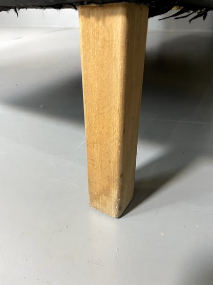 Three Seater Leather Sofa Black Vintage Danish Mogensen MCM Retro EB5864 M3SS18