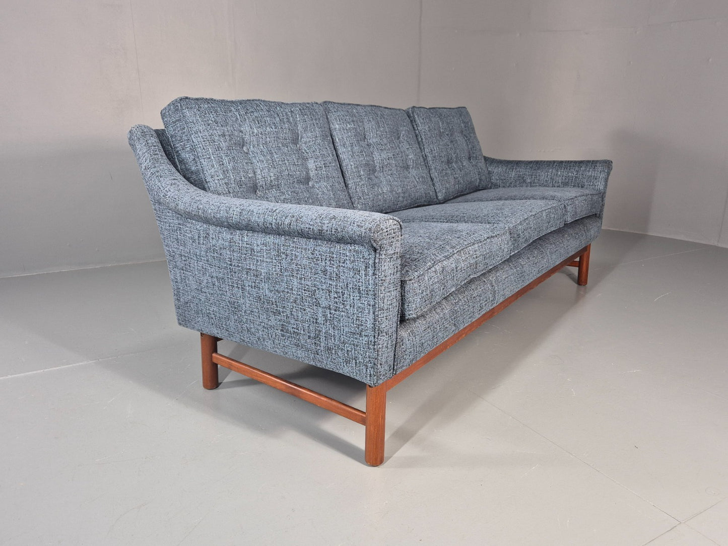 Vintage Three Seater Sofa 1960s Danish New Upholstery Mid CenturyEB11479 M3SS9