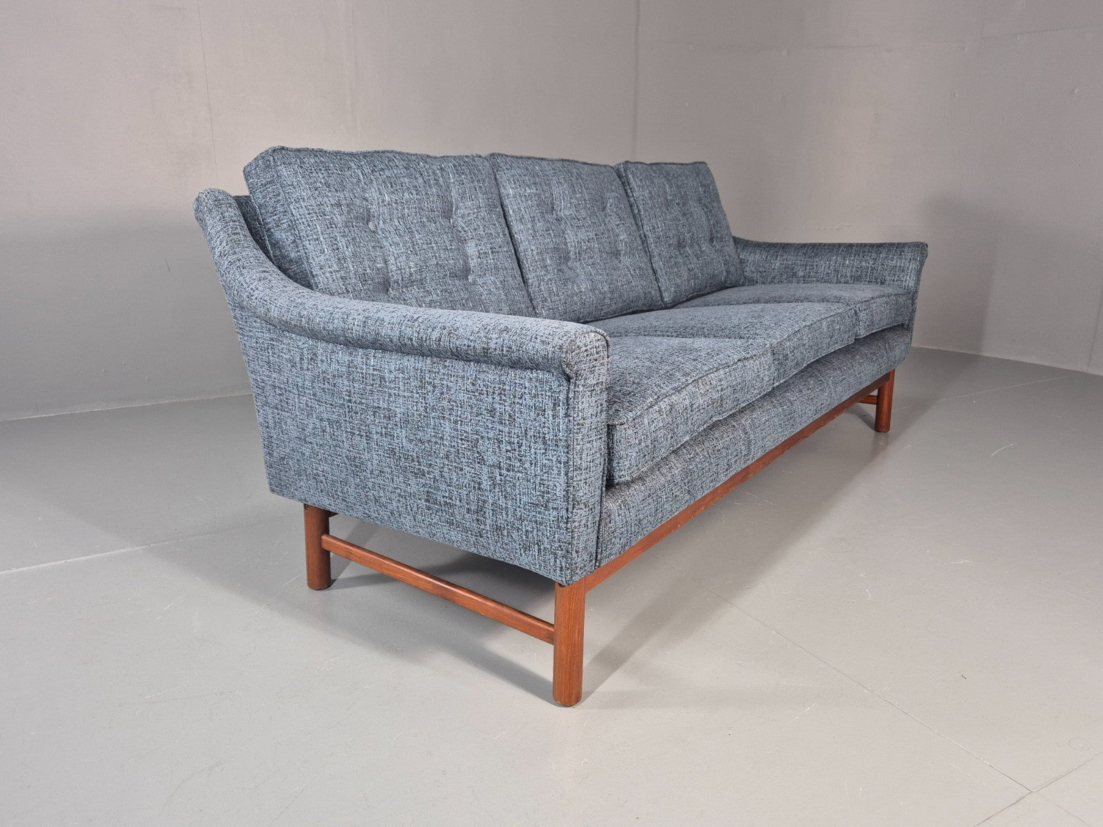 Vintage Three Seater Sofa 1960s Danish New Upholstery Mid CenturyEB11479 M3SS9