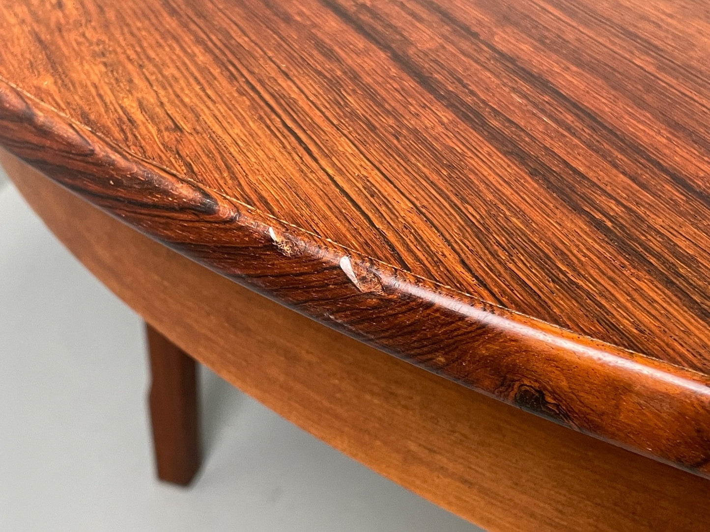 Vintage Extending Dining Table Circular 1960s Danish N.C Møbler EB10914 MWOO11