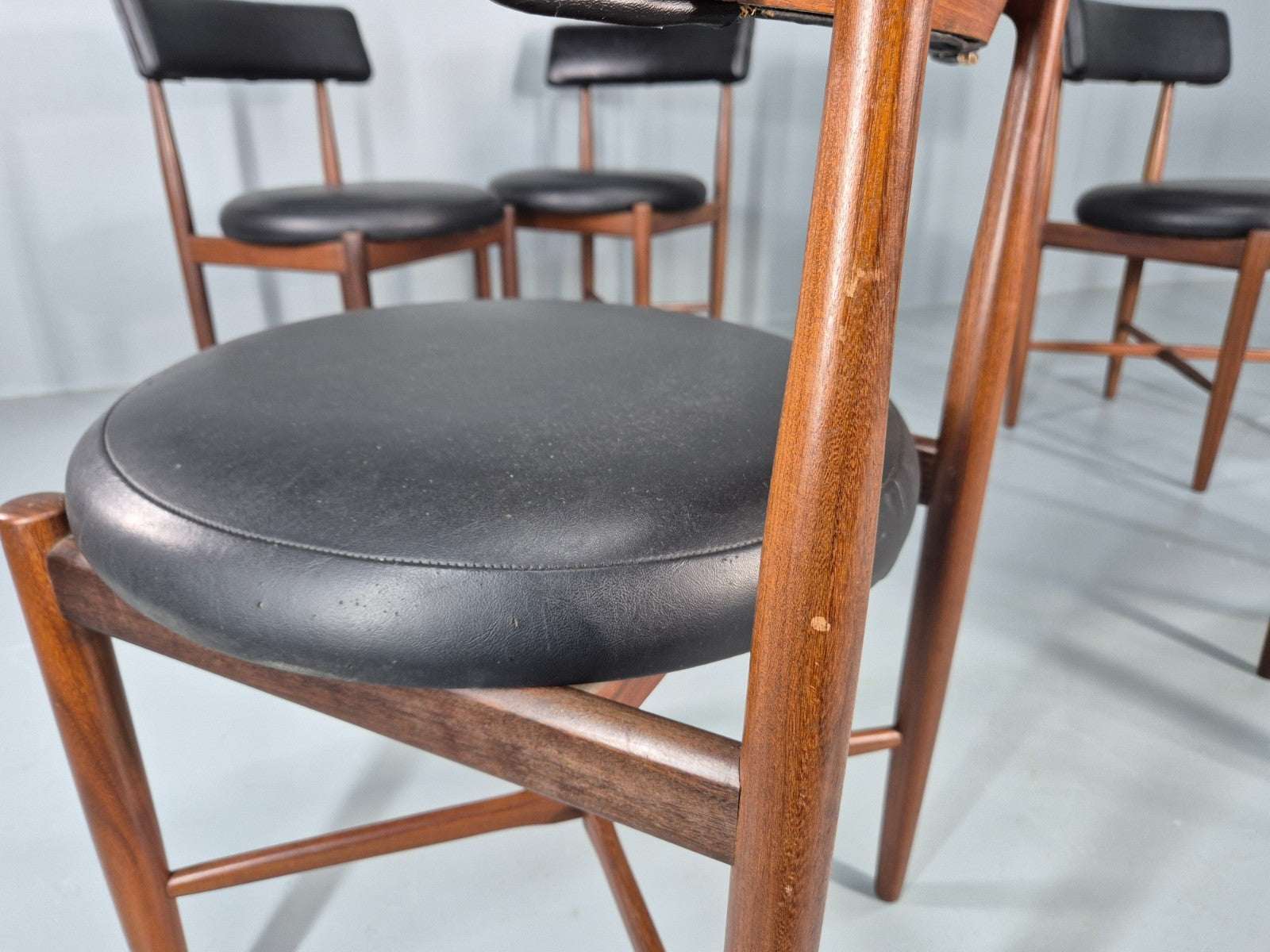 6 Vintage G Plan Circle Chairs 1970s Retro Mid Century Design Teak  EB11890 MDIN17