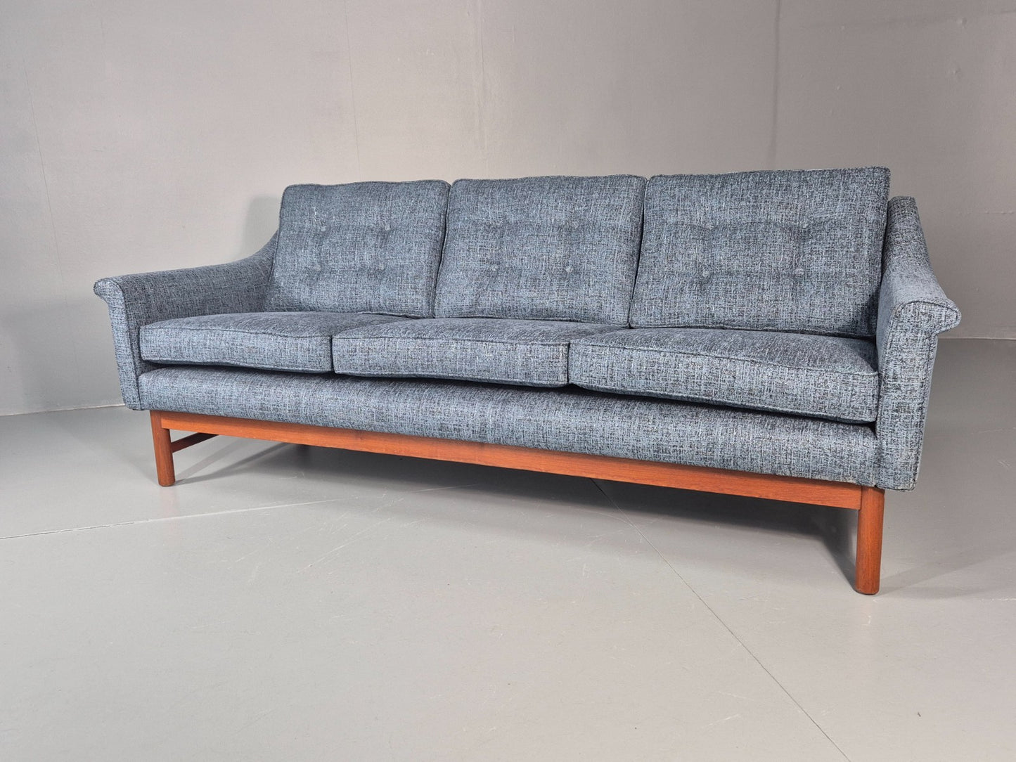 Vintage Three Seater Sofa 1960s Danish New Upholstery Mid CenturyEB11479 M3SS4