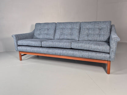 Vintage Three Seater Sofa 1960s Danish New Upholstery Mid CenturyEB11479 M3SS4