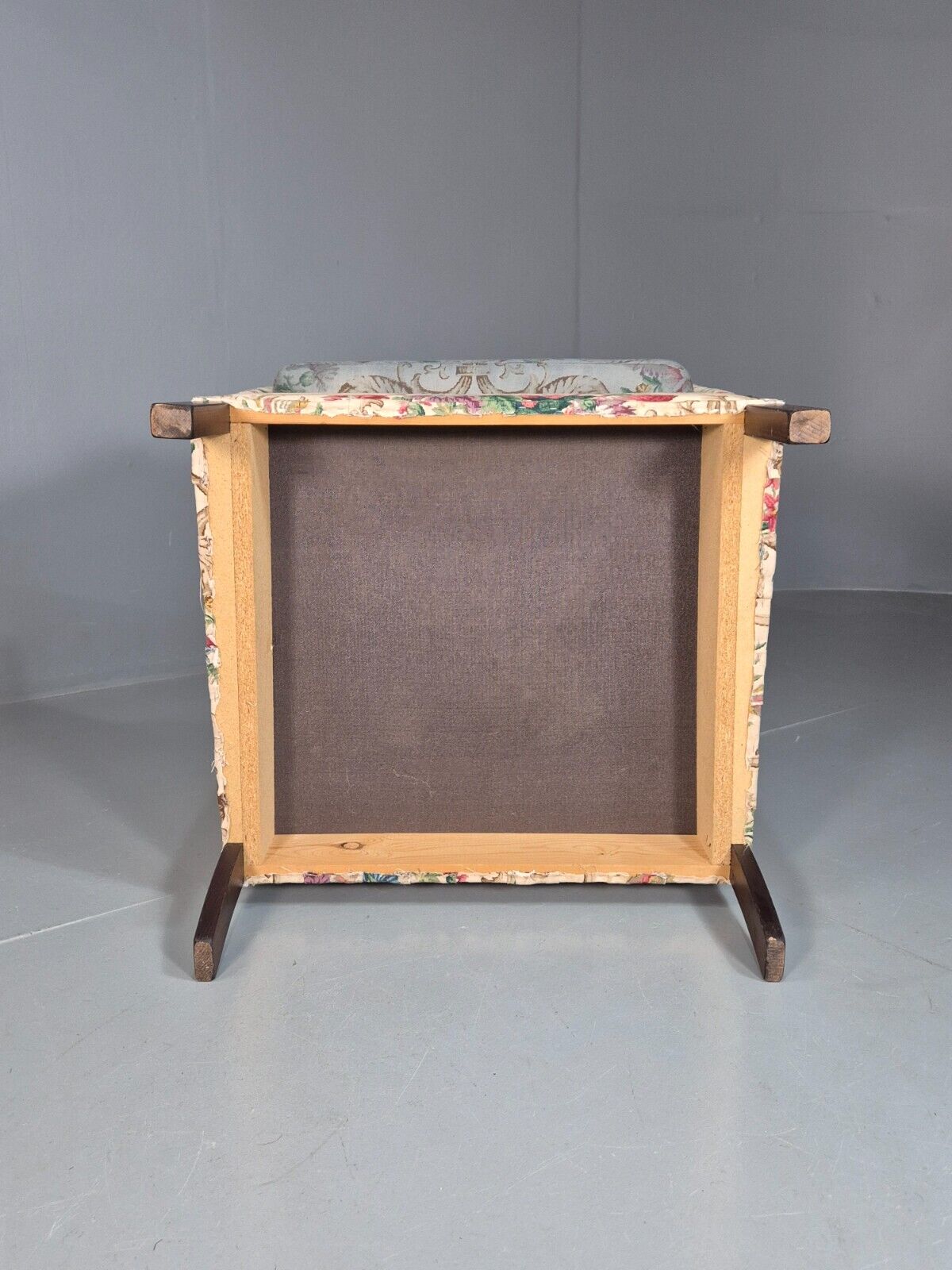 Vintage Danish Lounge Chair Floral Upholstery Retro 1950s EB7869 MNOR - UKDK FURNITURE