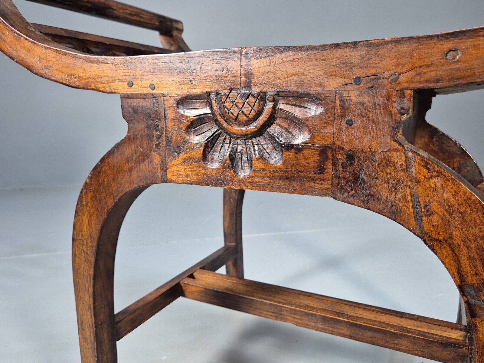 VIntage Reproduction Window Seat Hardwood Regency Style Primitive EB8956 VWOO - UKDK FURNITURE