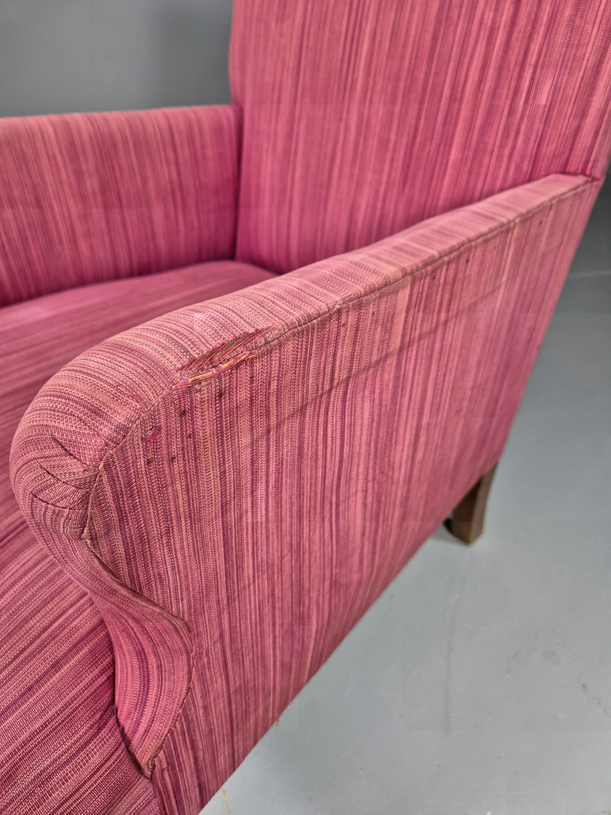 Vintage Lounge Chair lilac Pink Wool 1930s Retro EB7379 VCLO - UKDK FURNITURE