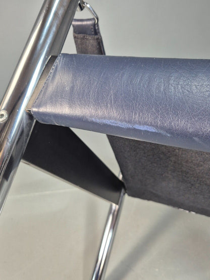 Vintage Danish Leather Safari Chair Borge Johansen 1970s EB7758 MNOR - UKDK FURNITURE