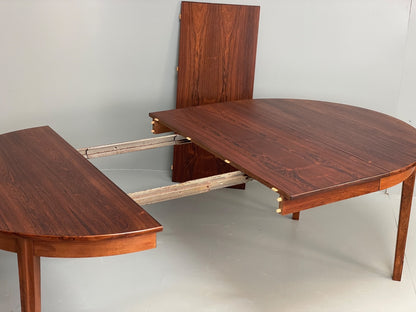 Vintage Extending Dining Table Circular 1960s Danish N.C Møbler EB10914 MWOO13