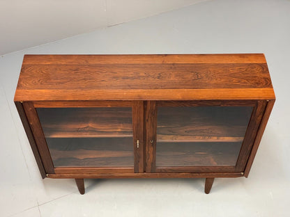 Danish Midcentury Glazed Cabinet Vintage Storage Shelving EB8420 MWOO - UKDK FURNITURE