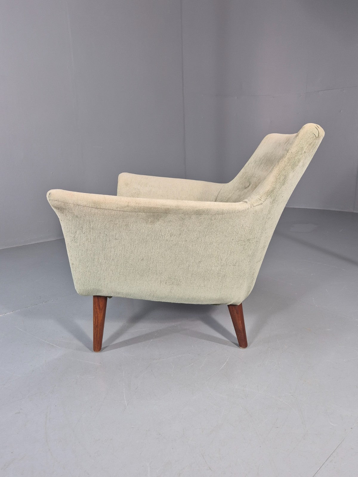 Mid Century Scandinavian Lounge Chair 1960s Retro Green  EB11090 MNOR15