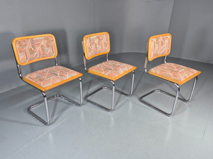 3 Cesca Dining Chairs Marcel Breuer Bauhaus Classic 1980s Retro EB11208 MDIN12