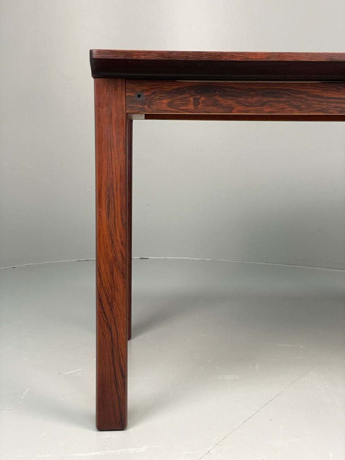 Vintage 1960s Side Table By Hans Olsen Sweden Green Leather Top EB11186 MWOO18