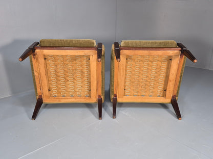 2 Vintage Danish Classical Lounge Chairs 1960s Retro Georgian Style EB9655 VCLO - UKDK FURNITURE