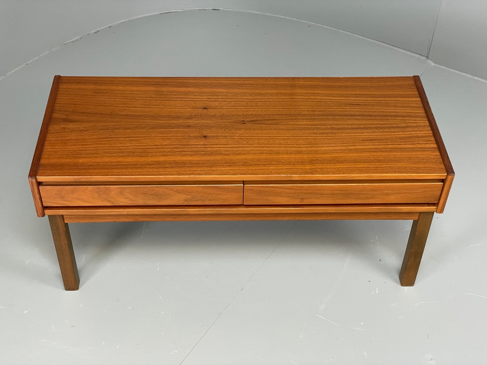 Vintage Teak Side Table With Drawers 1960s Mid Century EB11200 MWOO2