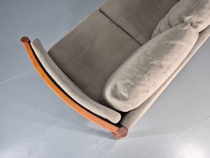 Vintage 2 Seat Settee Mid Century Danish Design Beech Wood Frame EB10508 M2SS14