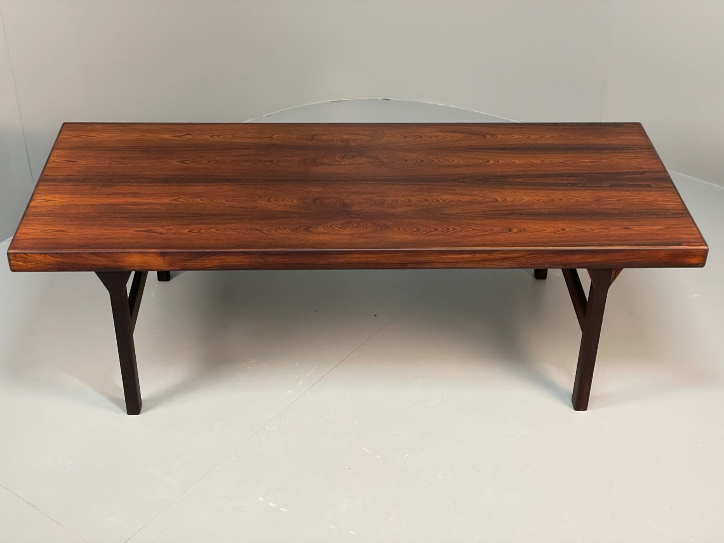 Vintage Danish Coffee Table - 1960s Mid Century By Dyrlund No Shelf EB10943 MWOO2