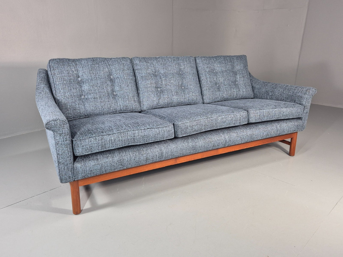 Vintage Three Seater Sofa 1960s Danish New Upholstery Mid CenturyEB11479 M3SS0