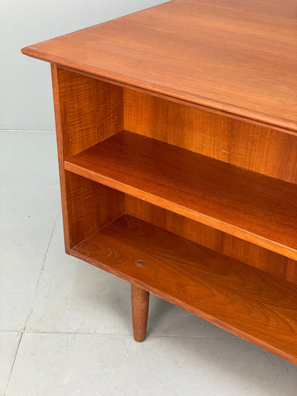 Vintage Danish Teak Desk With Drawers Shelving Mid Century Style EB9125 MWOO - UKDK FURNITURE
