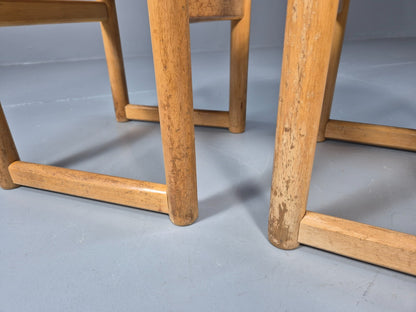 2 Vintage Danish Children Chairs Bech Wood 1960s Retro EB9672 MSTA - UKDK FURNITURE