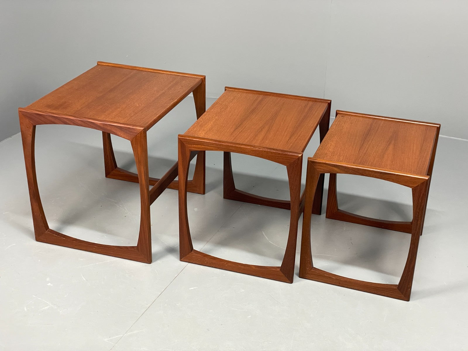 G Plan Nesting Tables 1970s Vintage Teak Quadrille Range Retro EB11070 MWOO10