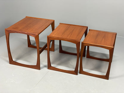G Plan Nesting Tables 1970s Vintage Teak Quadrille Range Retro EB11070 MWOO10