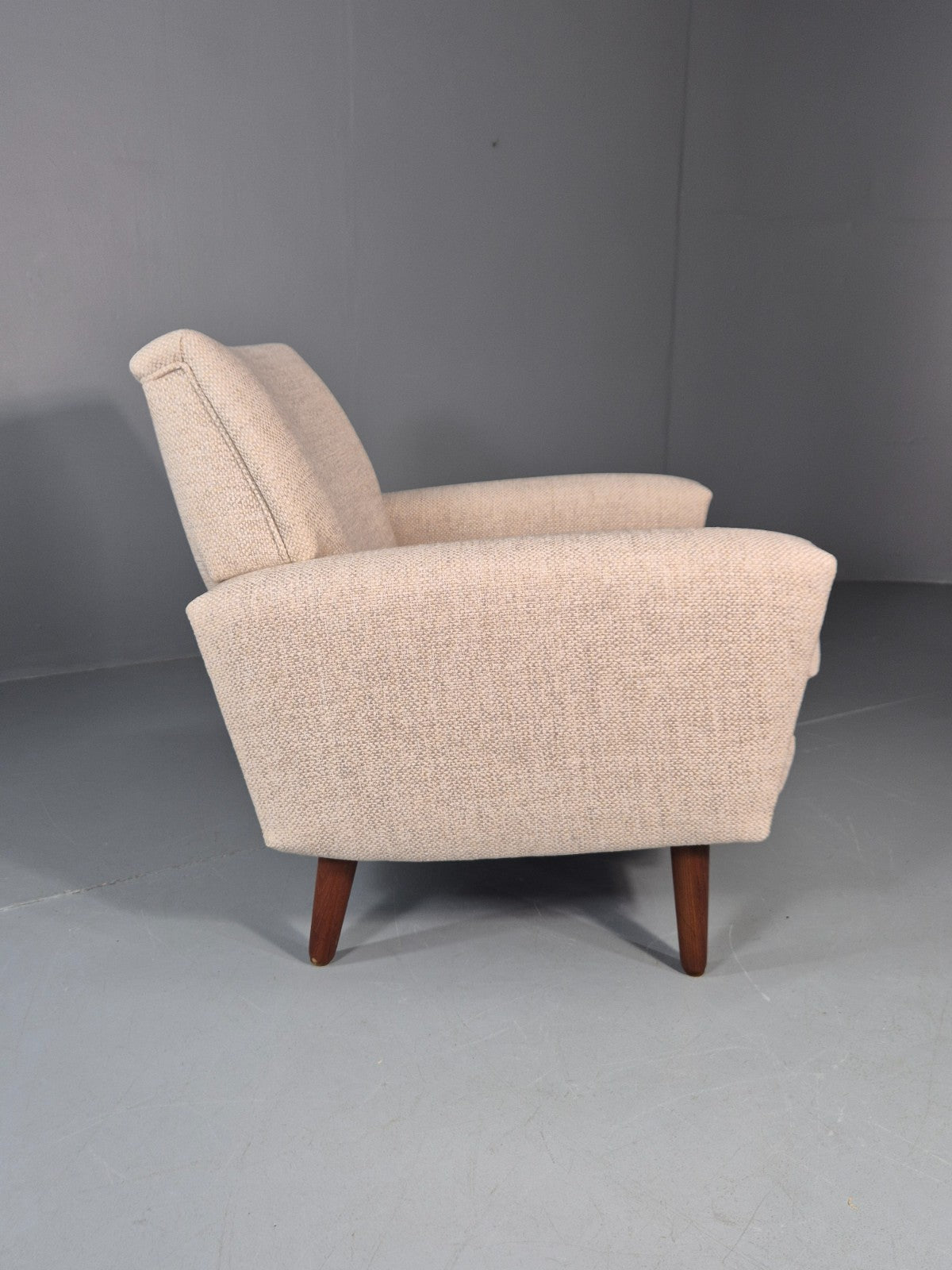 Mid Century Danish Lounge Chair 1960s Vintage Thams Reupholstered   EB11261 MNOR9