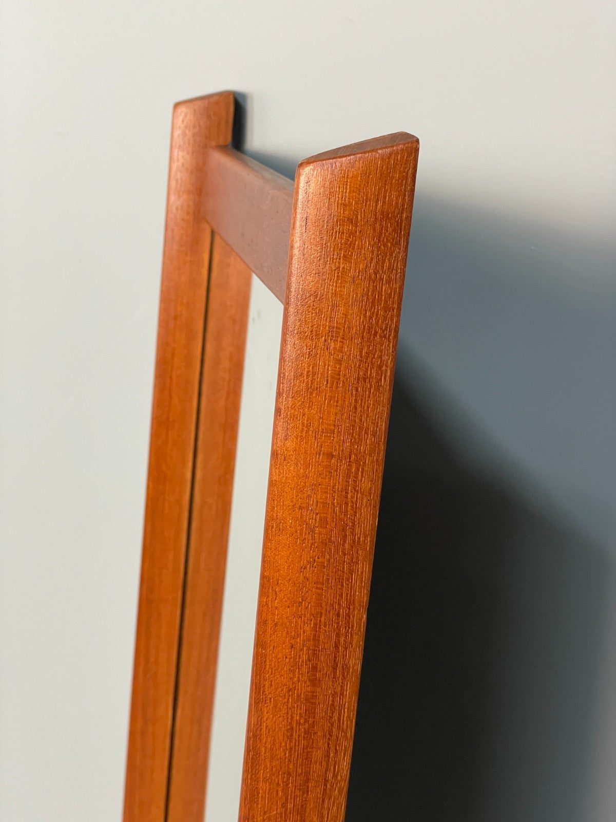 Vintage Teak Wall Mirror - 1960s Danish Mid Century Design EB10865 MWOO18