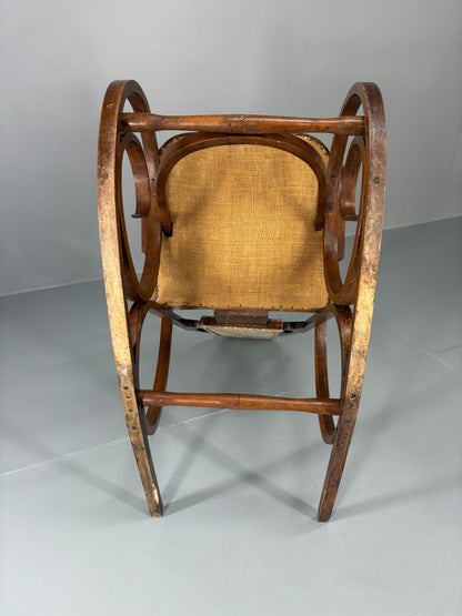 Antique Art Deco Rocking Chair 1920s Thonet Style EB10991 VWOO3