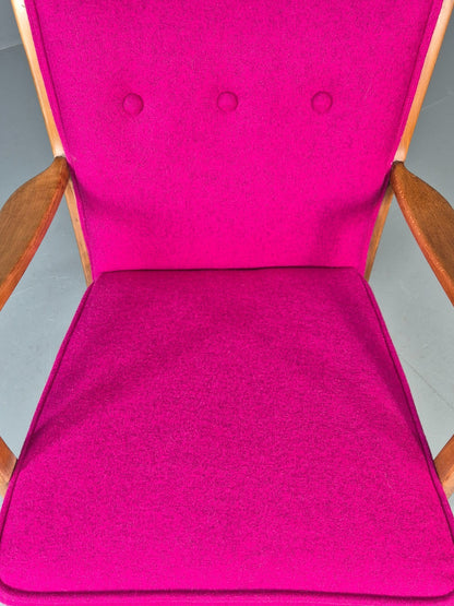 Vintage Mid Century Lounge Chair 1950s Swedish New Upholstery   EB11776 MNOR11