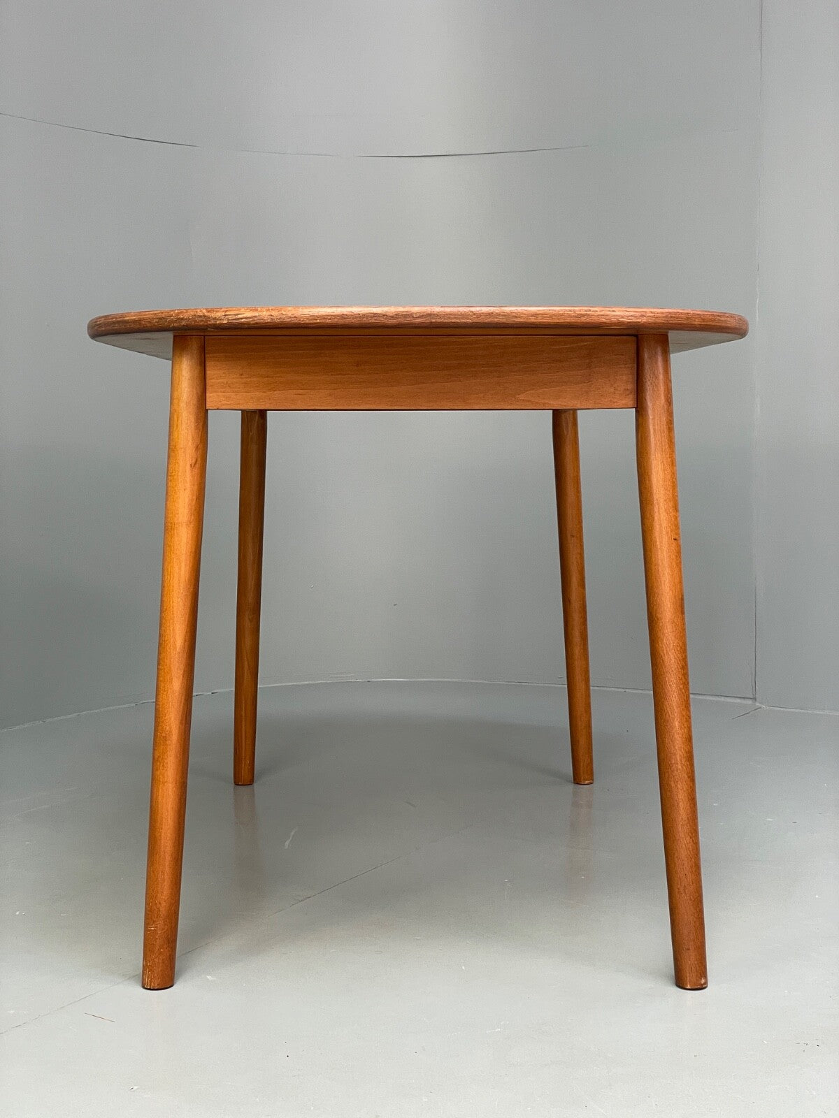 Vintage 1960s Dining Table Formica Beech Mid Century By P I Dinette EB9823 MWOO - UKDK FURNITURE