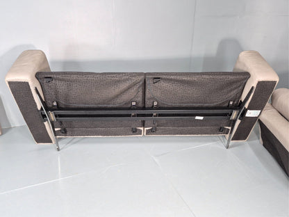 Stressless Stella 3 Seat Settee In Grey Leather Modern Ekornes EB11476 M3ss10