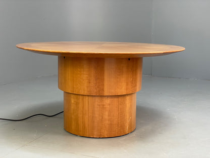 Circular Maple Coffee Table Height Adjustable Art Deco Themed Modern EB9439 MWOO - UKDK FURNITURE