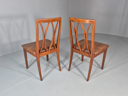 2 Vintage G plan Dining Chairs X Back 1970s Retro MCM Teak Frame EB11778 MDIN5