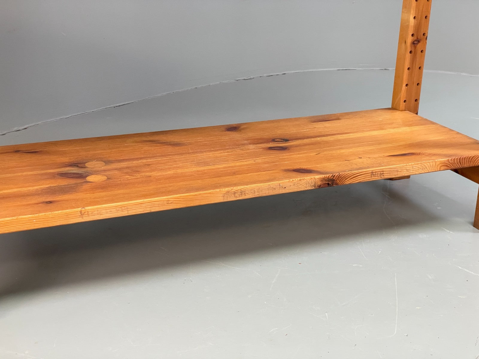 Pine Open Shelving Unit Adjustable Retro Scandi Solid EB11782 MWOO21