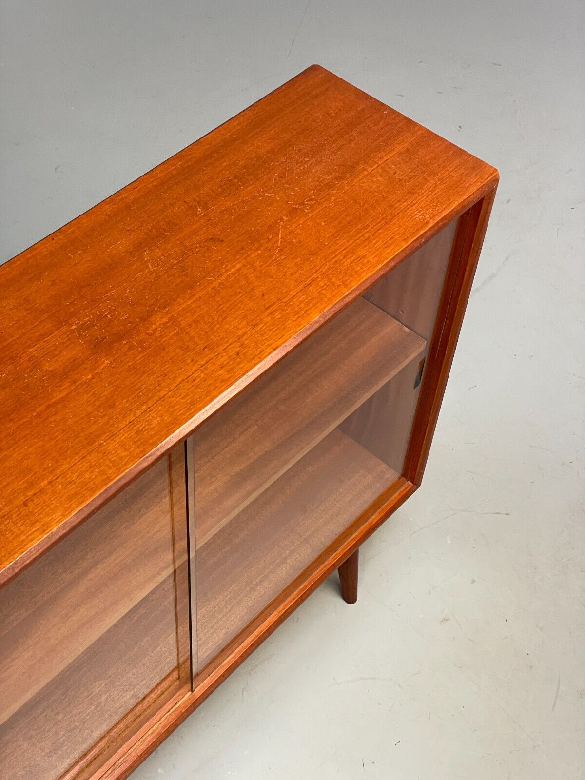 Vintage Teak Glazed Bookcase By Herbert E. Gibbs Retro Shelving EB8834 MWOO - UKDK FURNITURE