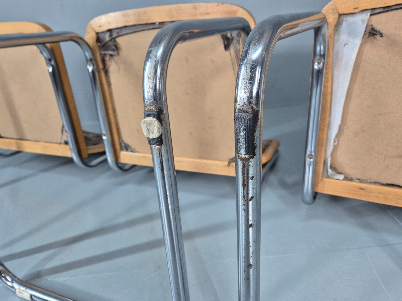 4 Cesca Dining Chairs Marcel Breuer Bauhaus Classic 1980s Retro EB11252 VDIN14