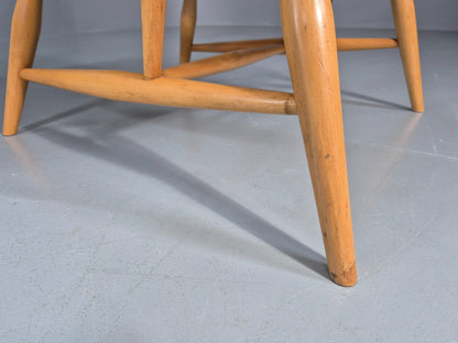 Vintage Ercol 415 Chair and Footstool with New Upholstery Retro  EB10293 MNOR13